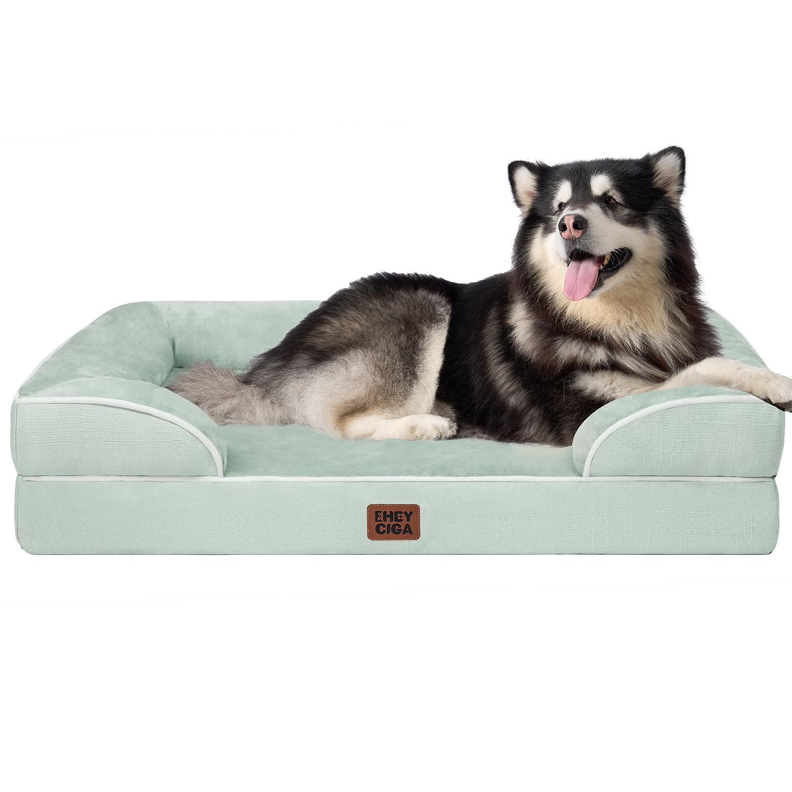 EHEYCIGA Orthopedic XL Dog Beds, Waterproof Memory Foam Dog Bed for Extra Large Dogs, Non-Slip Bottom and Egg-Crate Foam Big Pet Couch Bed with