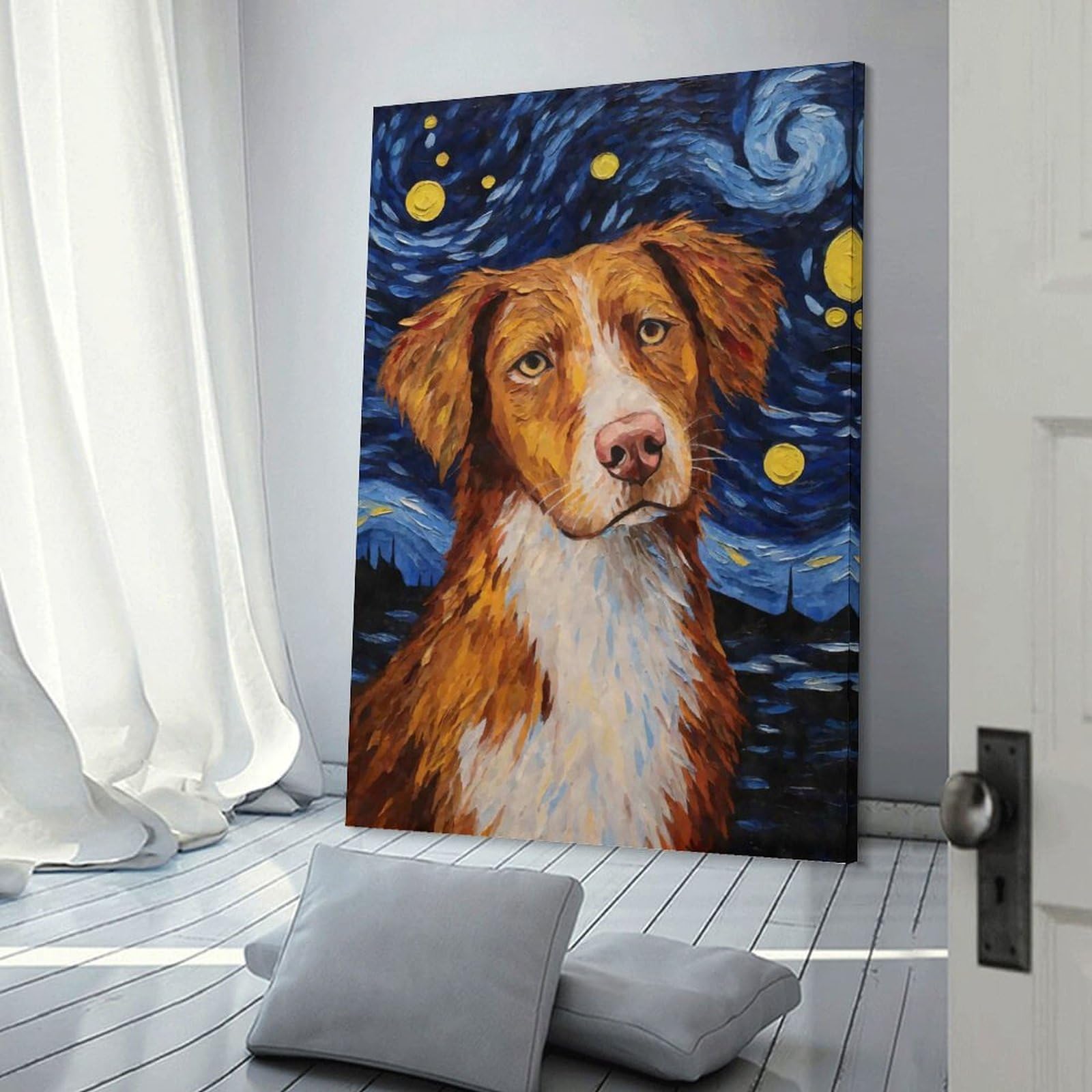 Junmoney Duck Tolling Retriever Home Decor Wall Art 20x30inch(50x75cm), for Bedroom, Guest Room Or Reading Nook, Decorative Wall Art for Cosy Rooms