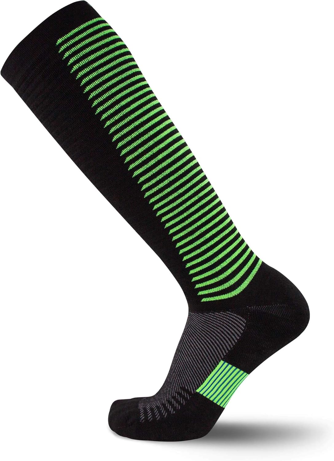Pure Athlete Wool Compression Ski Socks - Ultra Compression Thermal Boot Socks for Skiing Hiking Hunting Cold Weather