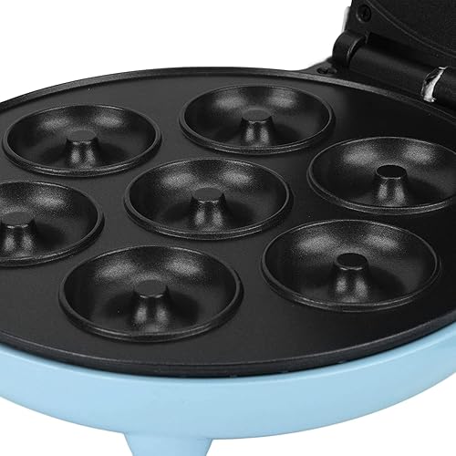 Miniatura 9 de Máquina para hacer donas, mini máquina de donas de 1000 W de doble cara con superficie antiadherente para desayunos, aperitivos, postres y más, hace