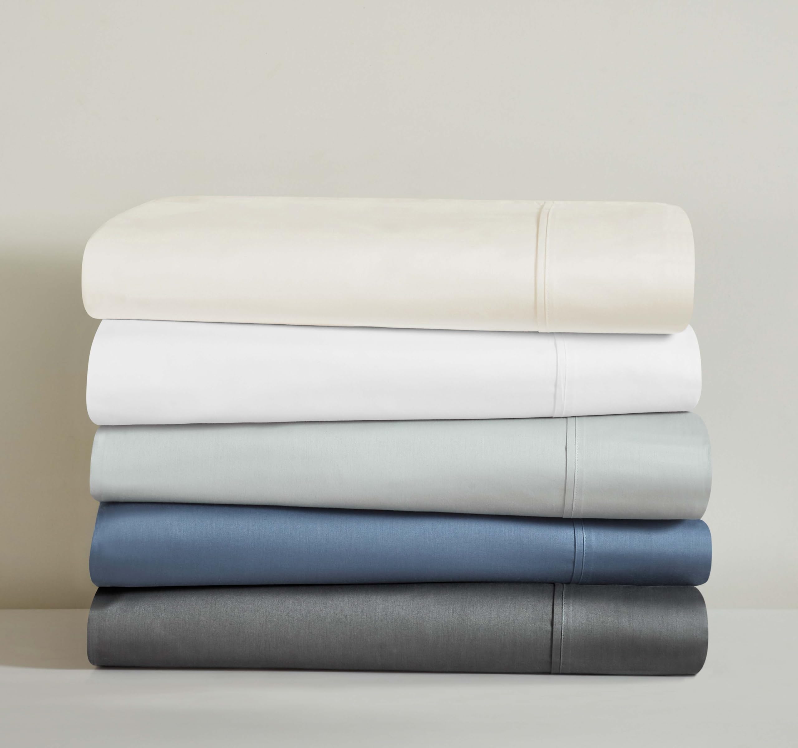 Superior Apus Set di lenzuola in cotone, tessuto in rasatello, biancheria da letto morbida, lusso moderno, confortevole, facile da pulire, elementi essenziali per la decorazione della casa, design a