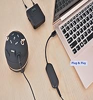 Vista 3 de Micrófono Lavalier inalámbrico con receptor USB, distancia de recepción de 132 pies, captación de sonido sensible, reducción de ruido inteligente