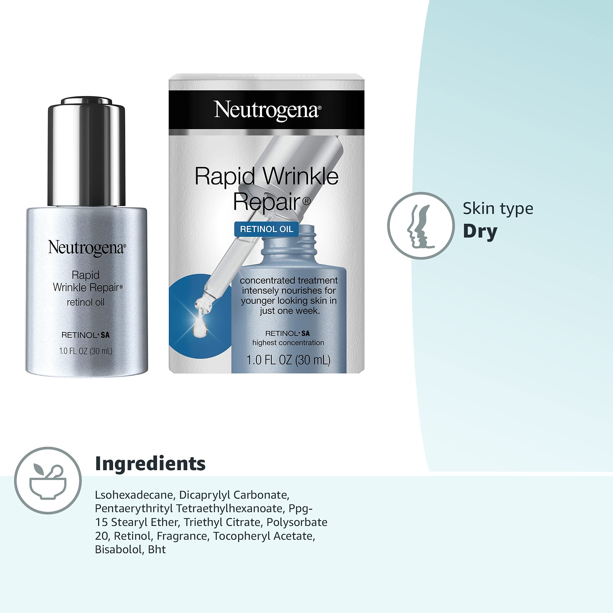 Neutrogena Rapid Wrinkle Repair Retinol Face Oil Serum