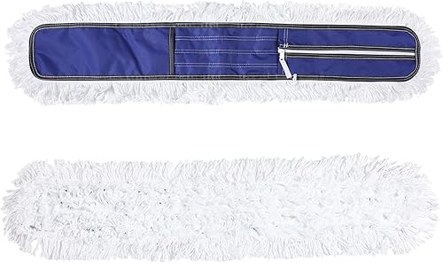 Almohadillas de microfibra para trapeador de 36 pulgadas, 2 piezas, Just Fit CLEANHOME Industrial Dust Mop: B08R3F1ZZM, azul