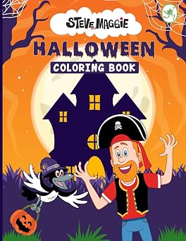 Steve and Maggie Halloween Coloring Book Fun and Spooky Coloring Pages for Kids with Steve and Maggie Perfect for Halloween Learning and Creativity