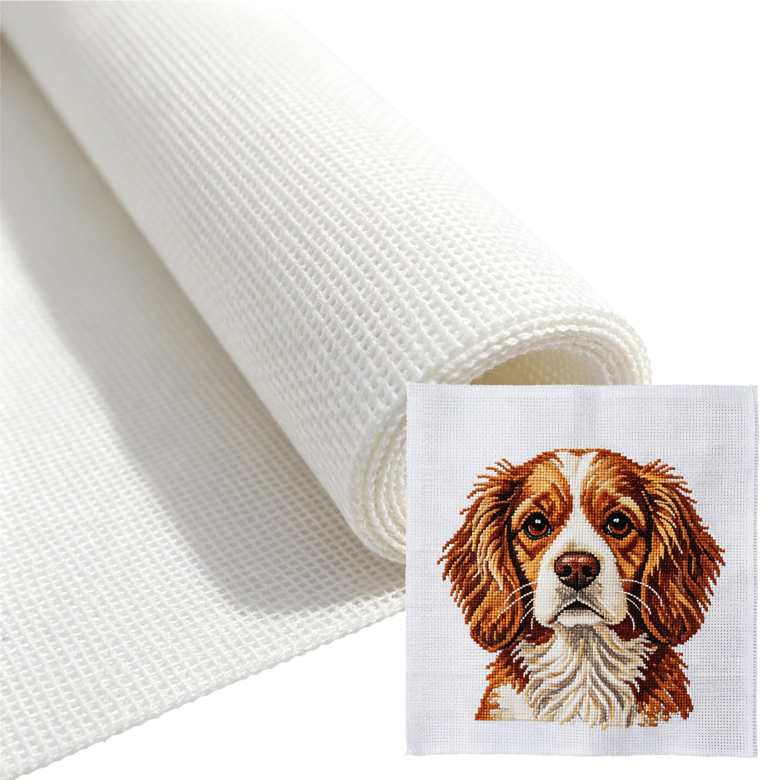 Neefoir 18 Mesh Cotton Evenweave Fabric 19 x 20 Inch