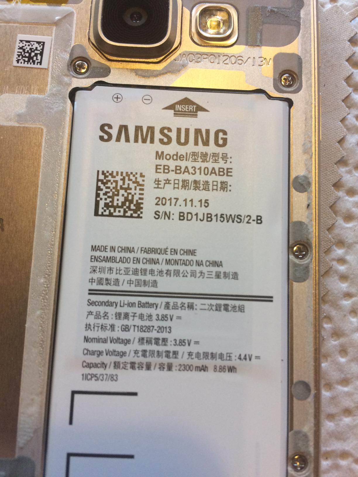 Akku Samsung A3 2016 Schnell Leer Akku für Samsung Original für Samsung Galaxy A3 2016 BA310ABE 2300mAh