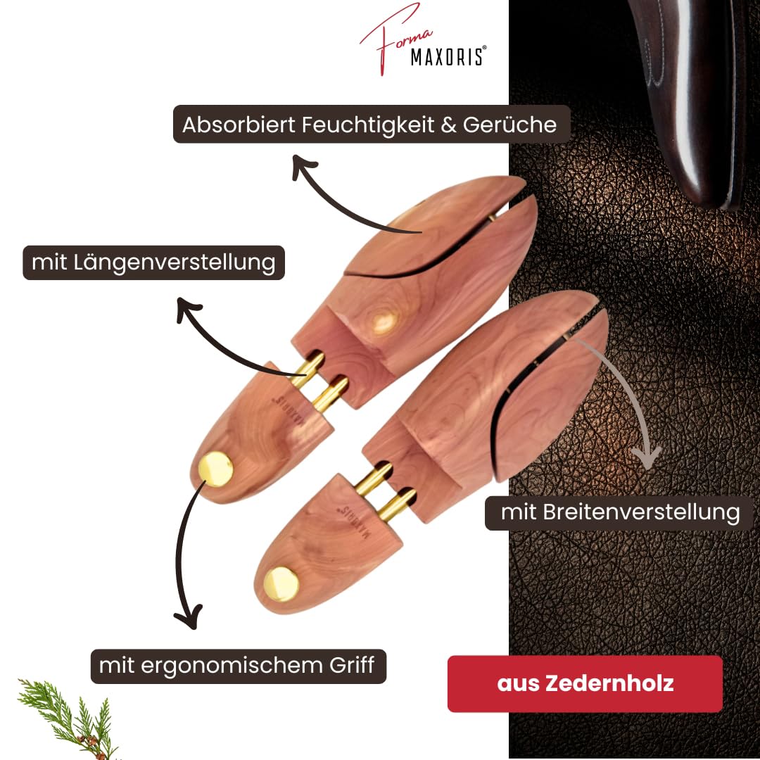 Schuhspanner aus Zedernholz 5 Paar Forma - Schuhdehner Herren und Damen