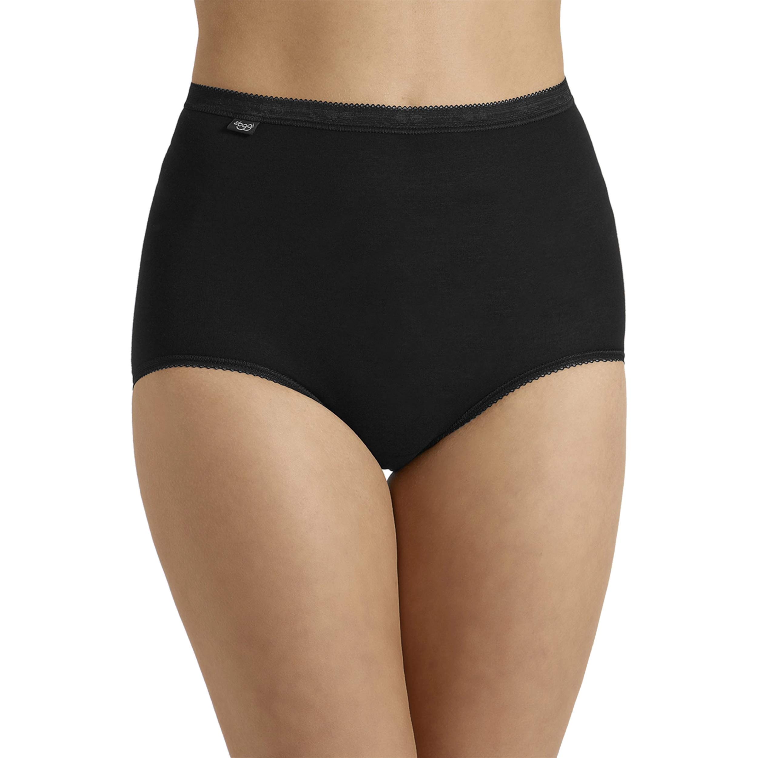 Sloggi Ladies 4 Pack Basic Midi Briefs Black 12