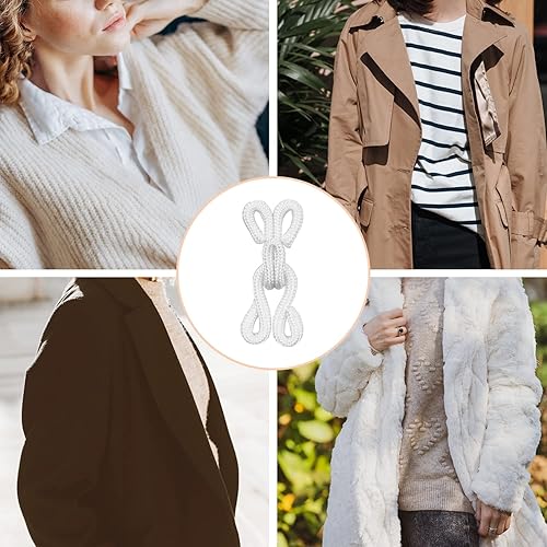 Miniatura 10 de Gancho y ojo para coser, reemplazo de ganchos de sujetador, ganchos y cierres de ojos para ropa, costura de bricolaje y manualidades