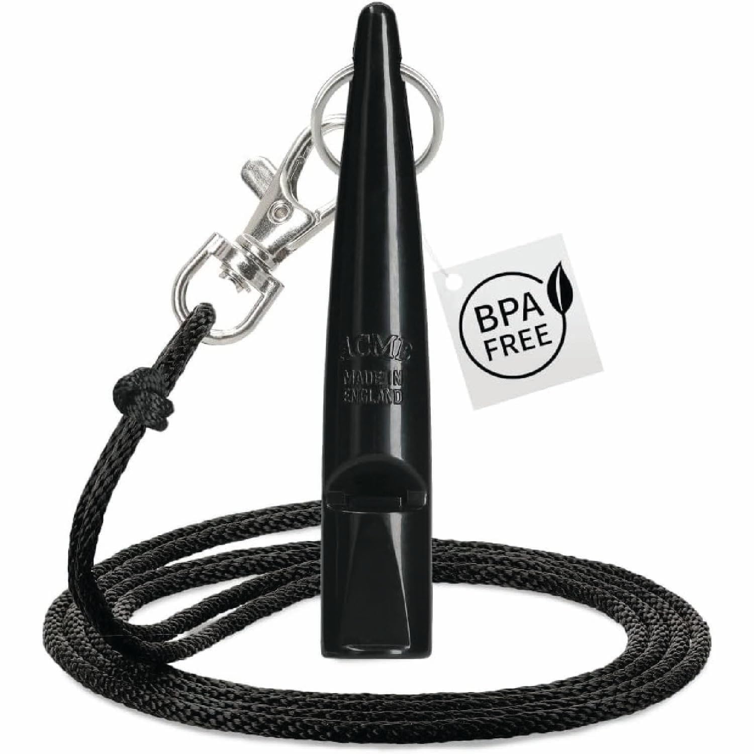 ACME 211.5 Classic Dog Whistle - Black - With Lanyard