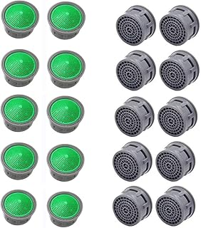 10Pcs Faucet Aerators, Faucet Aerator Replacement Parts Flow Retrictor Insert Replacement Faucet Aerators