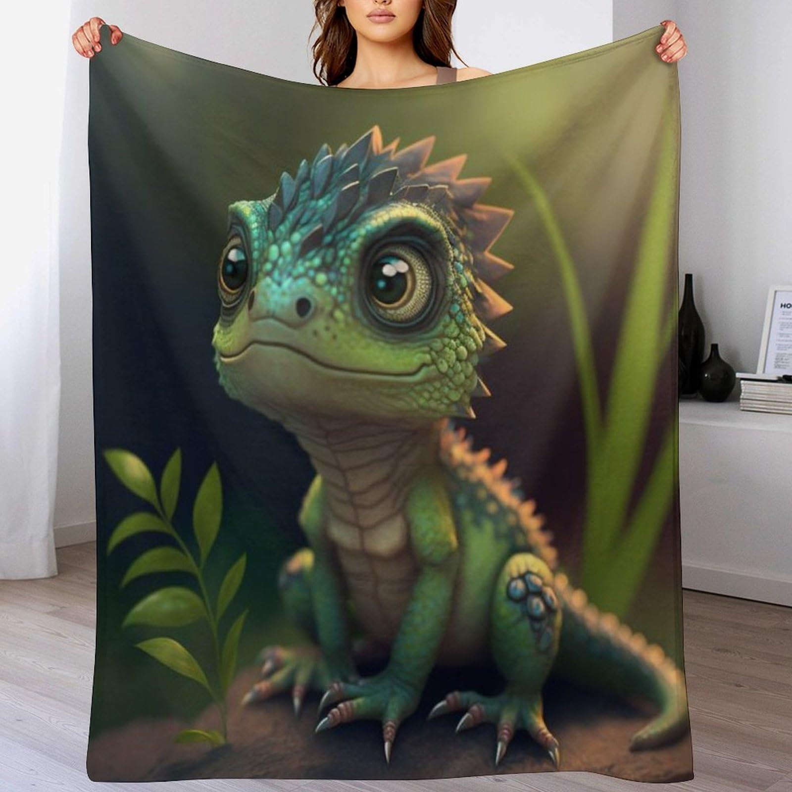 Couverture polaire caméléon en flanelle douce pour lit et canapé de 130x150cm