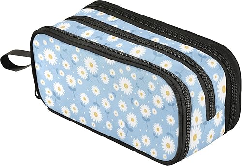 Miniatura 14 de Fustylead Estuche grande de mariposa azul, bolsa de papelería portátil minimalista con asa para escuela, escuela, oficina, viajes Mariposa