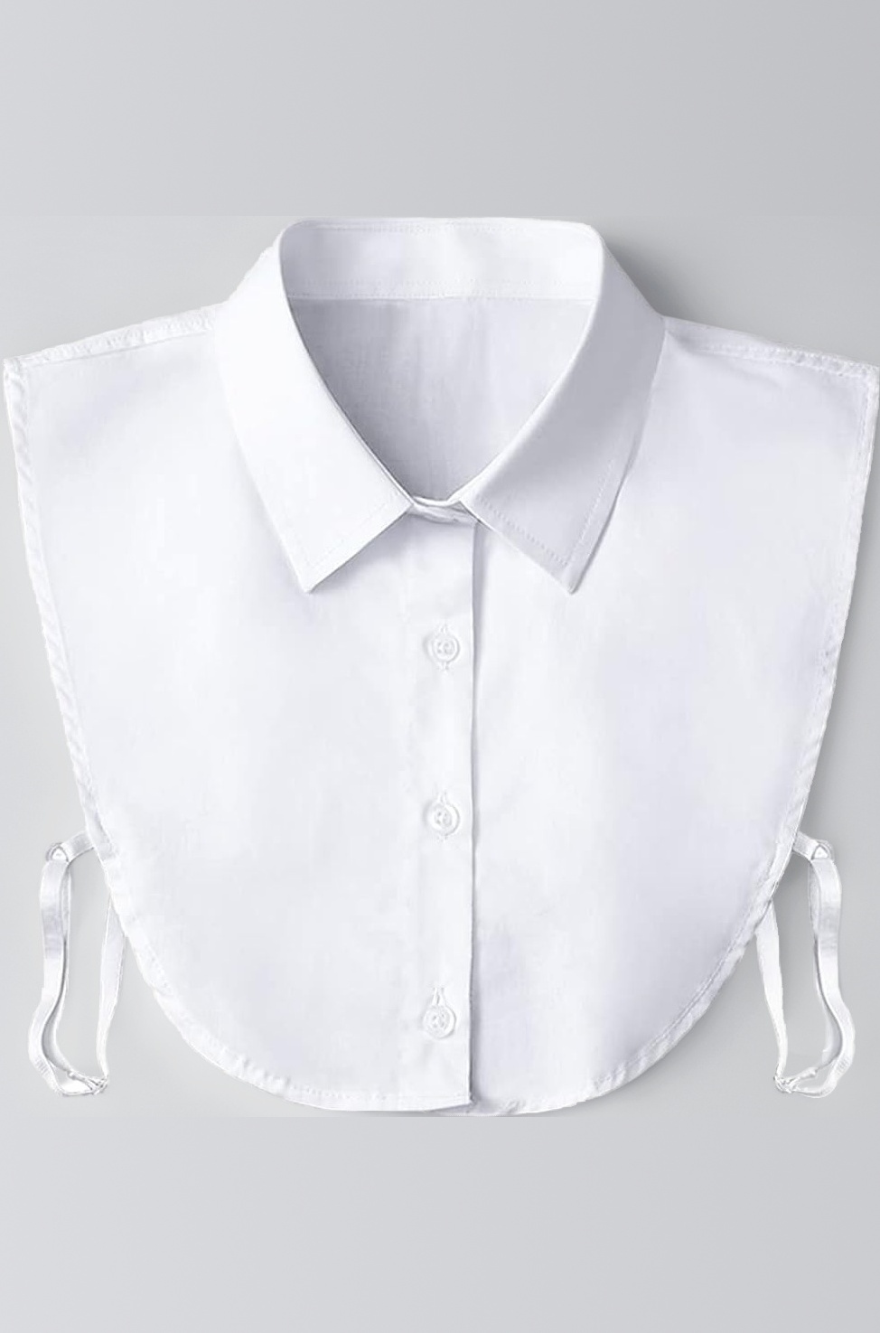 Women Detachable Collar White Cotton Half Shirt False Collar Detachable White Fake Collar Casual Style Shirt For Office Lady Girls Dickey Half Blouse