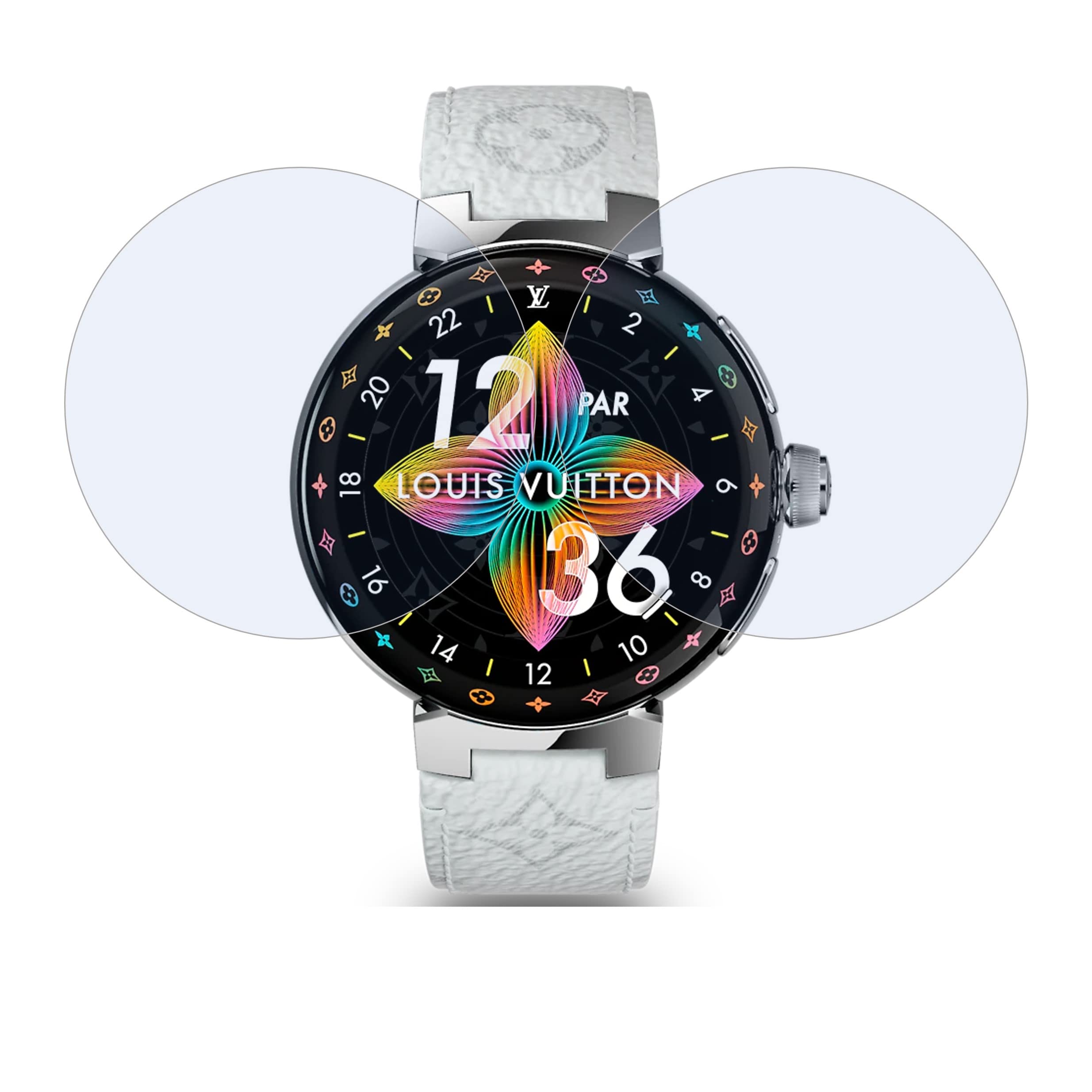 DVTECH� (Pack of 02 Flexible Unbreakable Scratch resistance Smartwatch Screen Protector for louis vuitton TAMBOUR HORIZON (Not a Tempered glass)