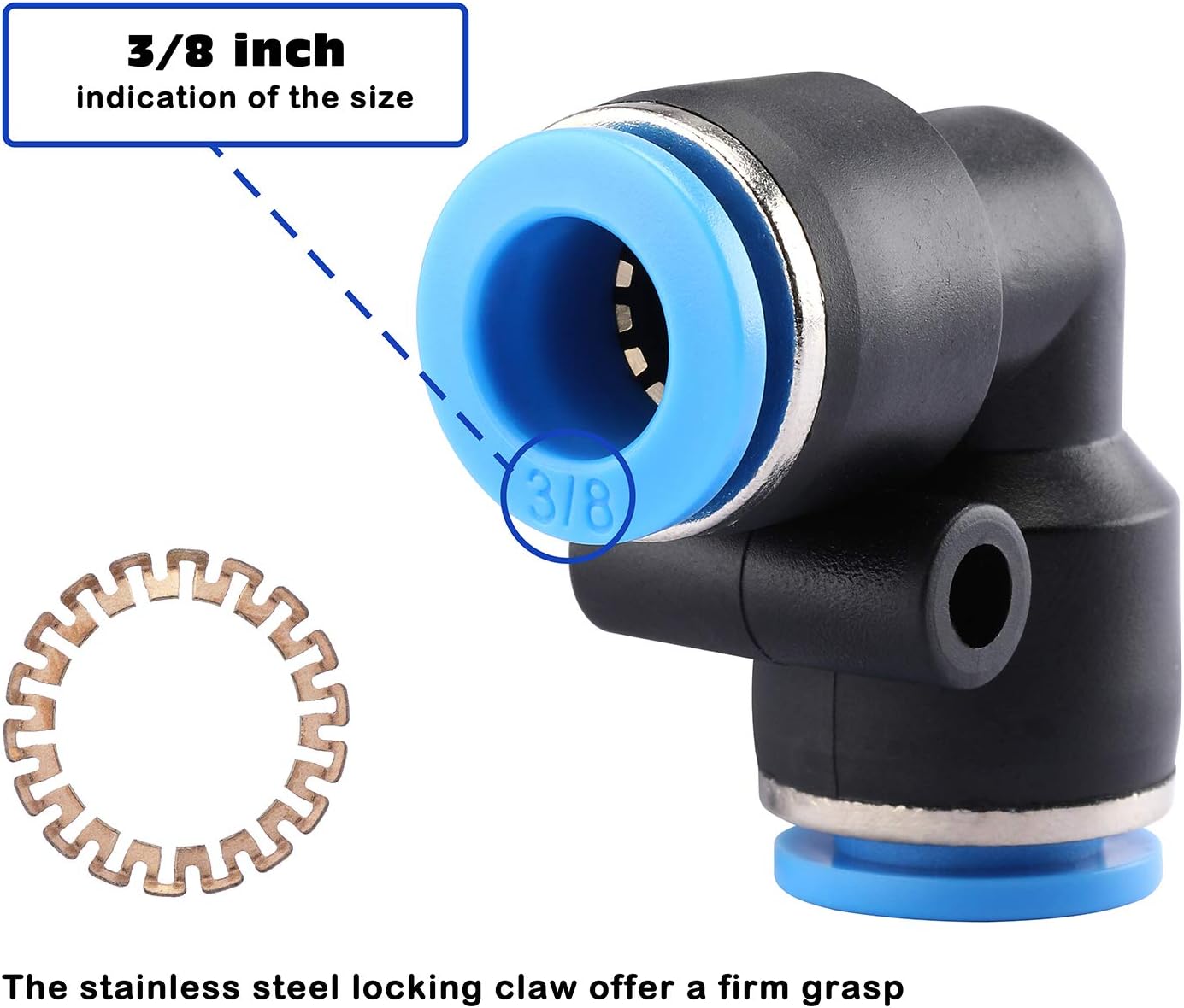 AIRTOON Air Hose Pipe Tube Kit 6mm OD with 1/4” Push to Connect Air Fittings (13 PCS) : Industrial & Scientific