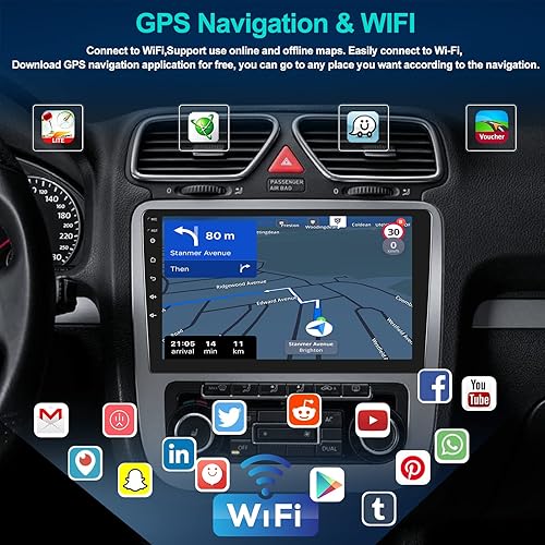 Miniatura 5 de Estéreo de coche 232G Android 11 para Nissan Juke 2011-2016 con Apple Carplay Android Auto radio de coche con pantalla táctil de 9 pulgadas con