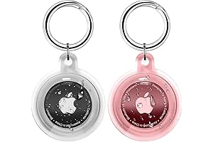 IPX8 Waterproof Airtag Case 2 Pack with Keychain