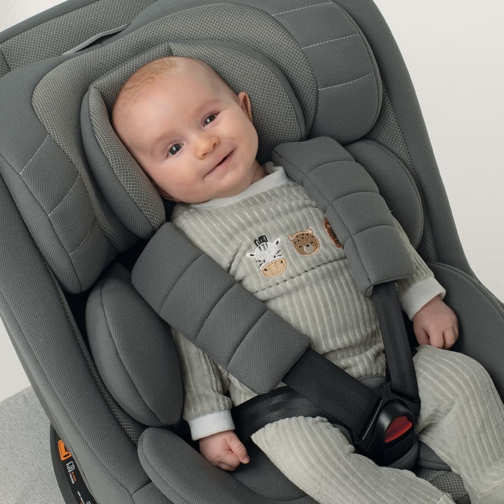 Foppapedretti Master i-Size seggiolino auto girevole 360° per bambini da 40 a 105 cm di altezza, Grey