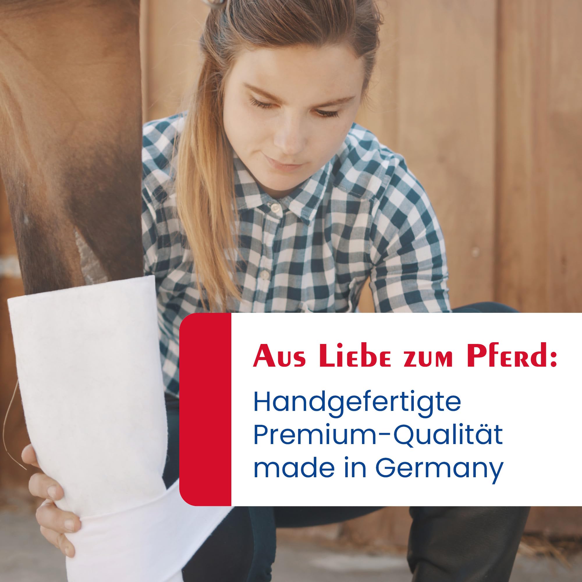 Original Mullwattenrolle für Pferde 6m x 40cm | Mullbinde Angussverband Kompressen-Rolle aus Premium Baumwolle-Viskose-Mix [1 Rolle]