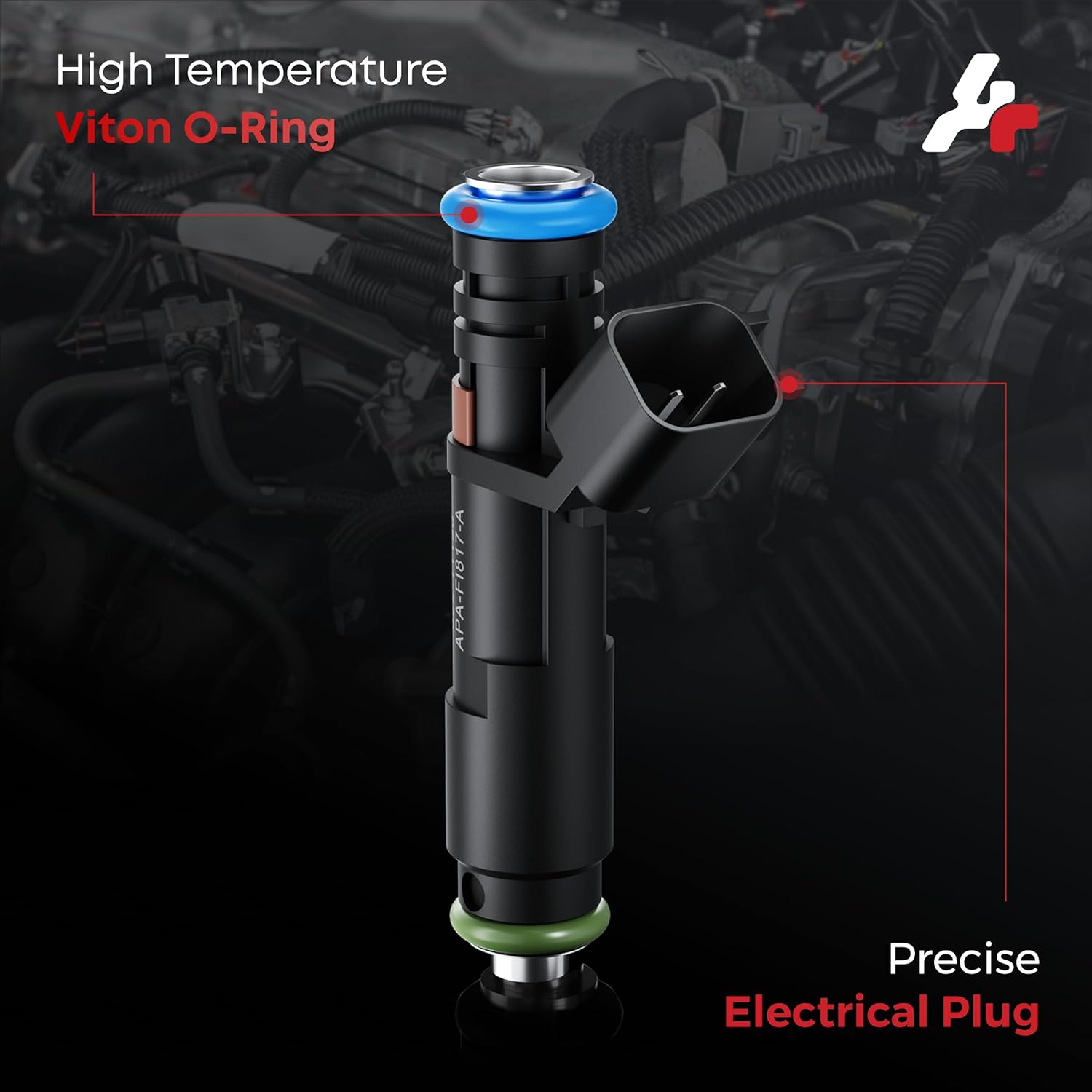 Fuel Injectors Set of 8, Compatible with Ford F150 F250/F350 Super Duty 2005-2007, Expedition 2005-2006, LincoIn Navigator 2005-2006, Mark LT 2006-2007-V8 5.4L, Replace Part FJ817