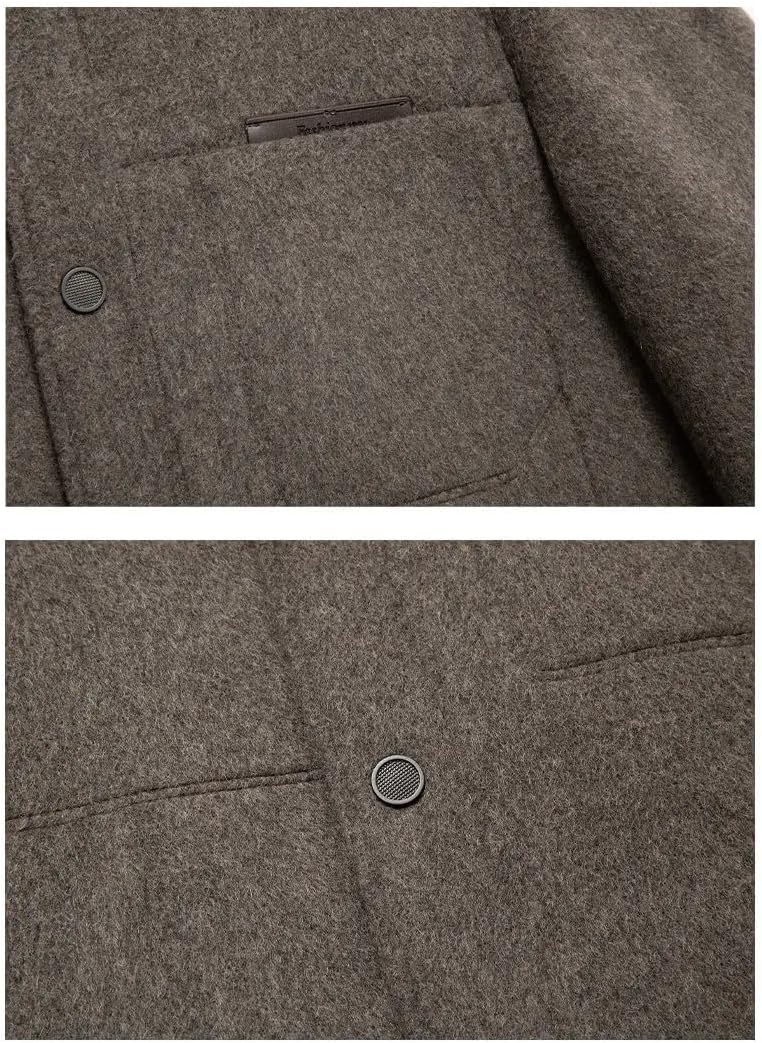 Autumn Winter Men's Wool Coat Thickened Warm Jacket