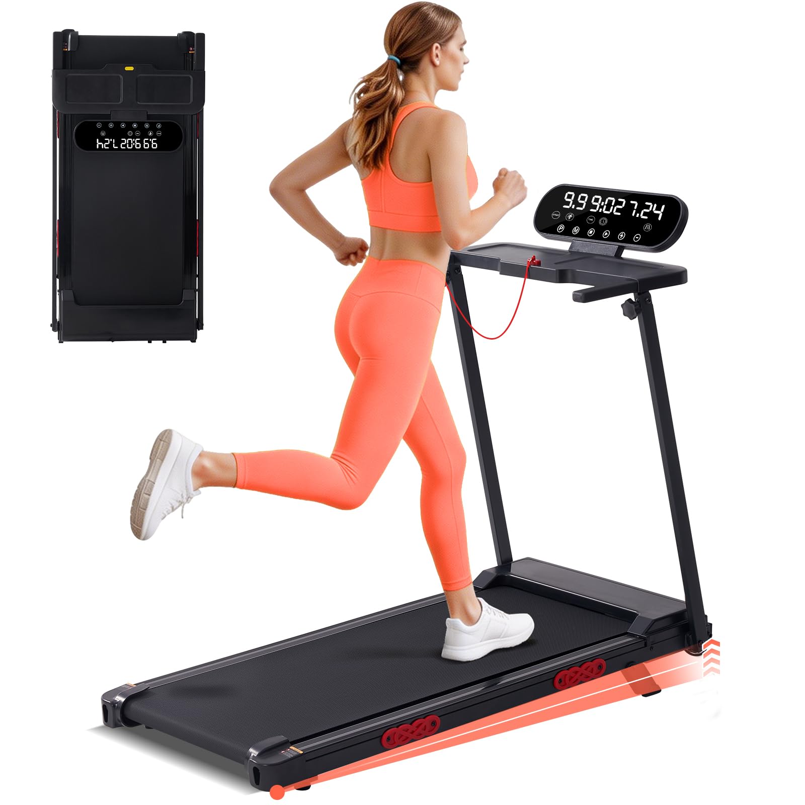 MCRG Portable Walking Pad Treadmill with Incline