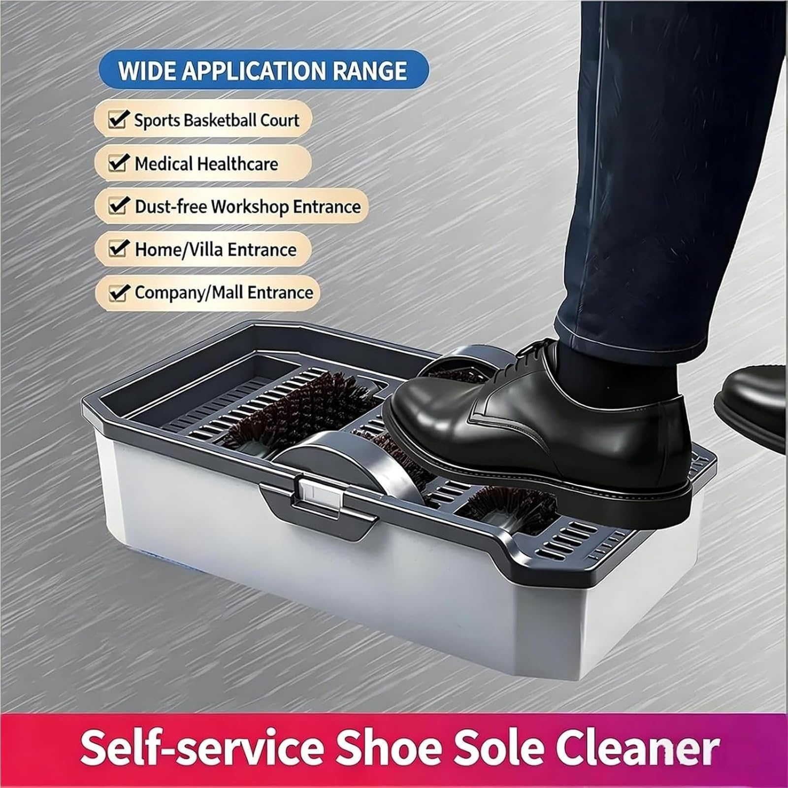 Avec 3 Brosses À Récurer Et 1 Tapis De Séchage Absorbant Semelle De