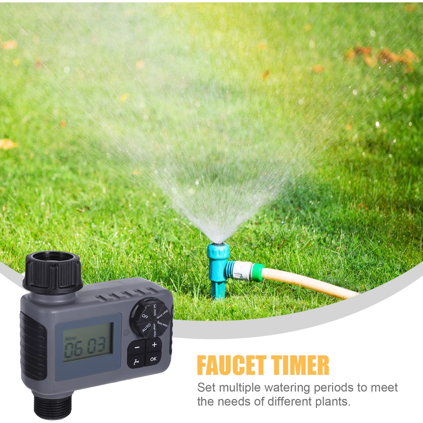 Temporizador Digital Programable para Manguera de Jardín, Riego