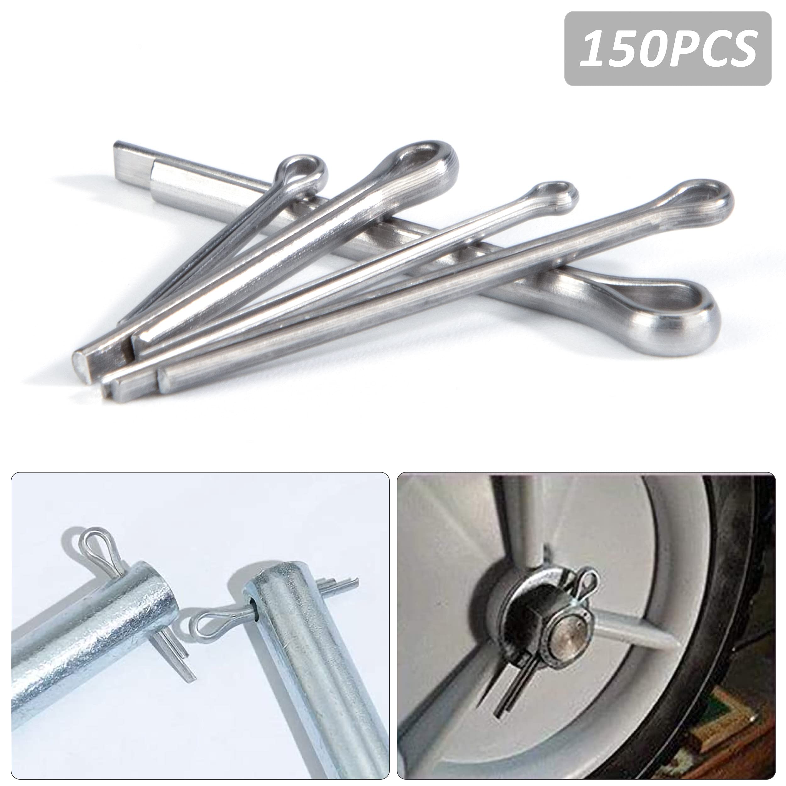 150 teiliges, 6 Größen 304 Edelstahl Splint Clip Köpfe, äußerst 150 teiliges, 6 Größen 304 Edelstahl Splint Clip Köpfe, äußerst