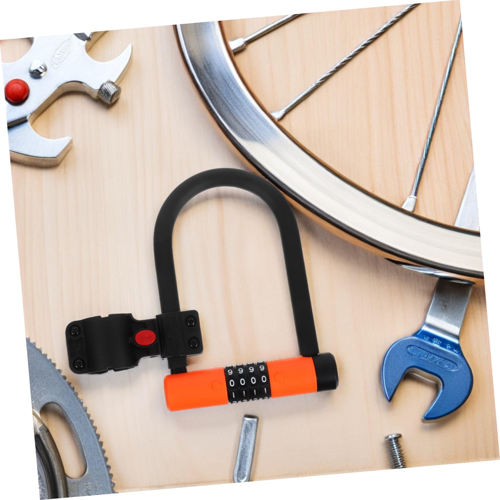BESTonZON Lucchetto u Per Bicicletta Antifurto Combinazione Cifre Reimpostabile Senza Chiavi Per Mountain Bike Scooter Biciclette Da Strada