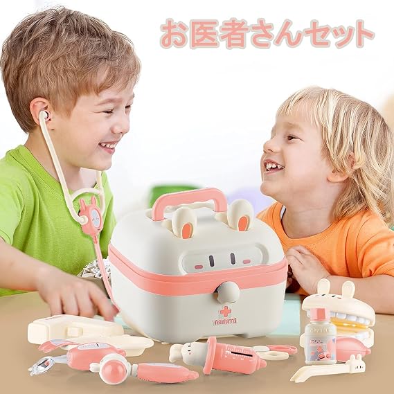 Pretend Play Set, Doctor Set, Pretend Doctor, Toy, Dentist Pretend Play, Rabbit, Mini Doctor Toy, Playing Game, Educational Toy, Social, Language Skill, Imagination, Pretend Play, Doctor