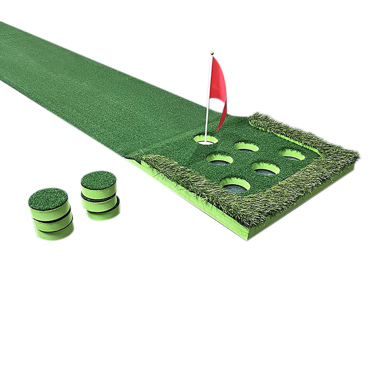 Golf Guoling Put Pusher Trainer Room Golf Game Cushion Mini Golf Set Golf Training Auxiliary Tool Men's Golf Parts 3 Goals