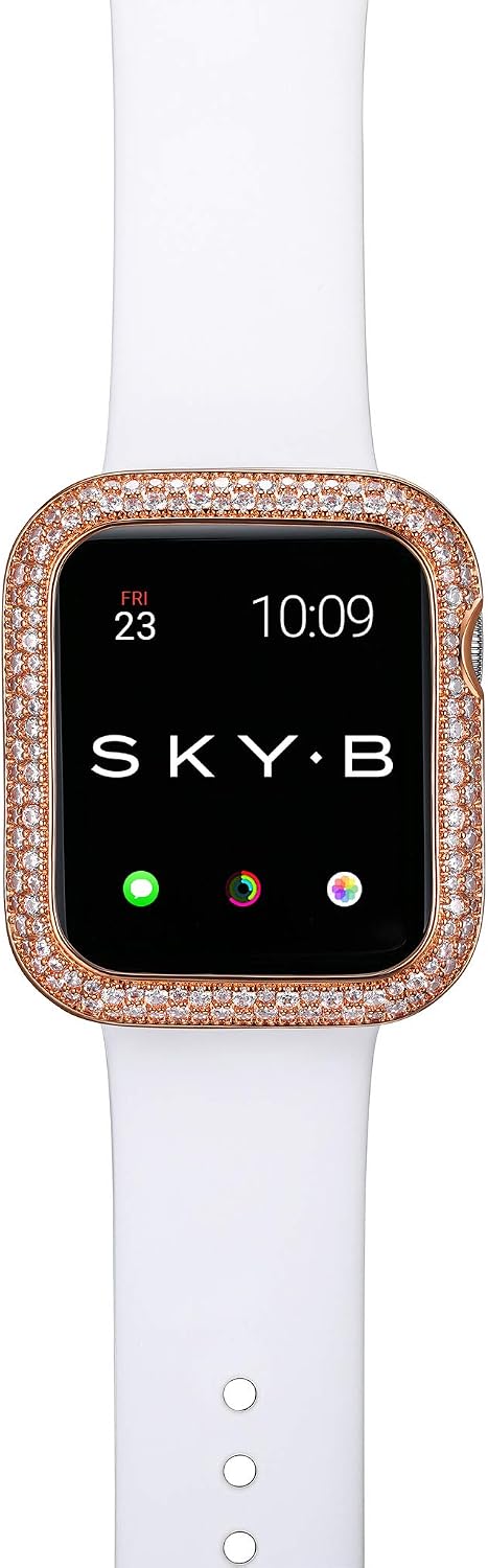 SKYB Soda Pop Rose Gold Protective Jewelry Case for Apple Watch Series 1, 2, 3, 4, 5, 6, SE Devices - 44mm