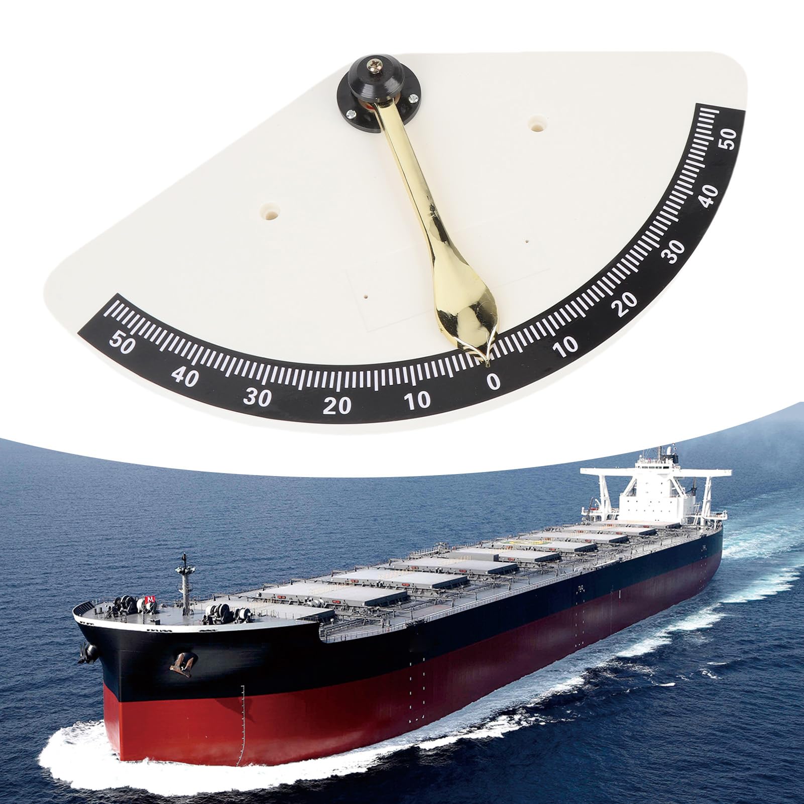 Inclinómetro Marino, Clinómetro Náutico, Tipo Péndulo Alta Precisión Inclinómetro Angular Indicador de Nivel para Embarcaciones para Barcos Yates Autocaravanas