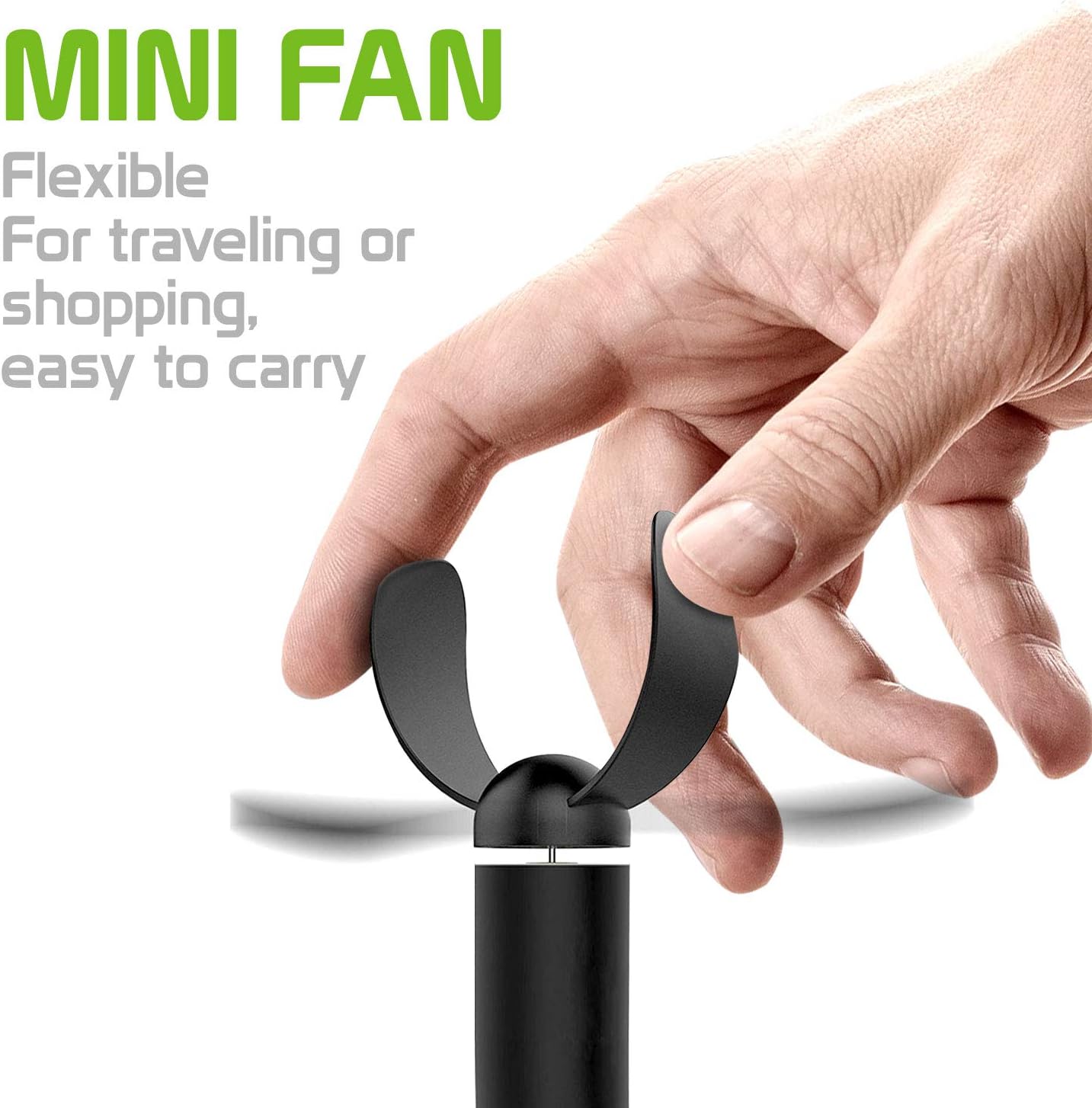 Cellet Portable Mini Cooling Fan Voltage 5V / Power 1W for USB C Type, USB A, and 8-Pin Devices (USB A)
