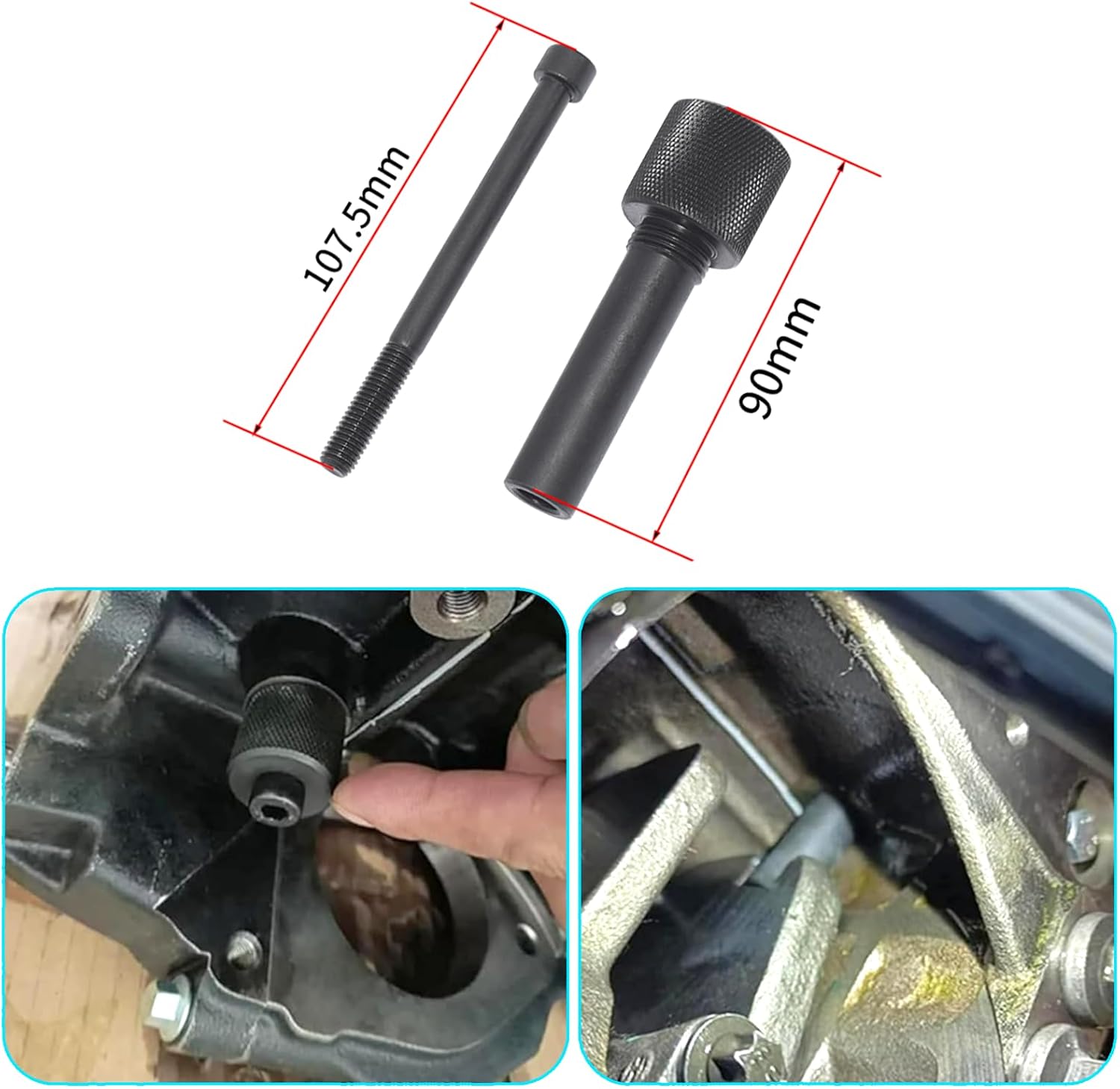 Camshaft Crankshaft Locking Timing Tool Kit Compatible with Jeep Grand Cherokee V6, Chrysler 3.0 Diesel Engine, Engine Codes EXF, VM23D, VM44D, OEM 10359A 10338-1 10339, Cam Timing Tool Kit