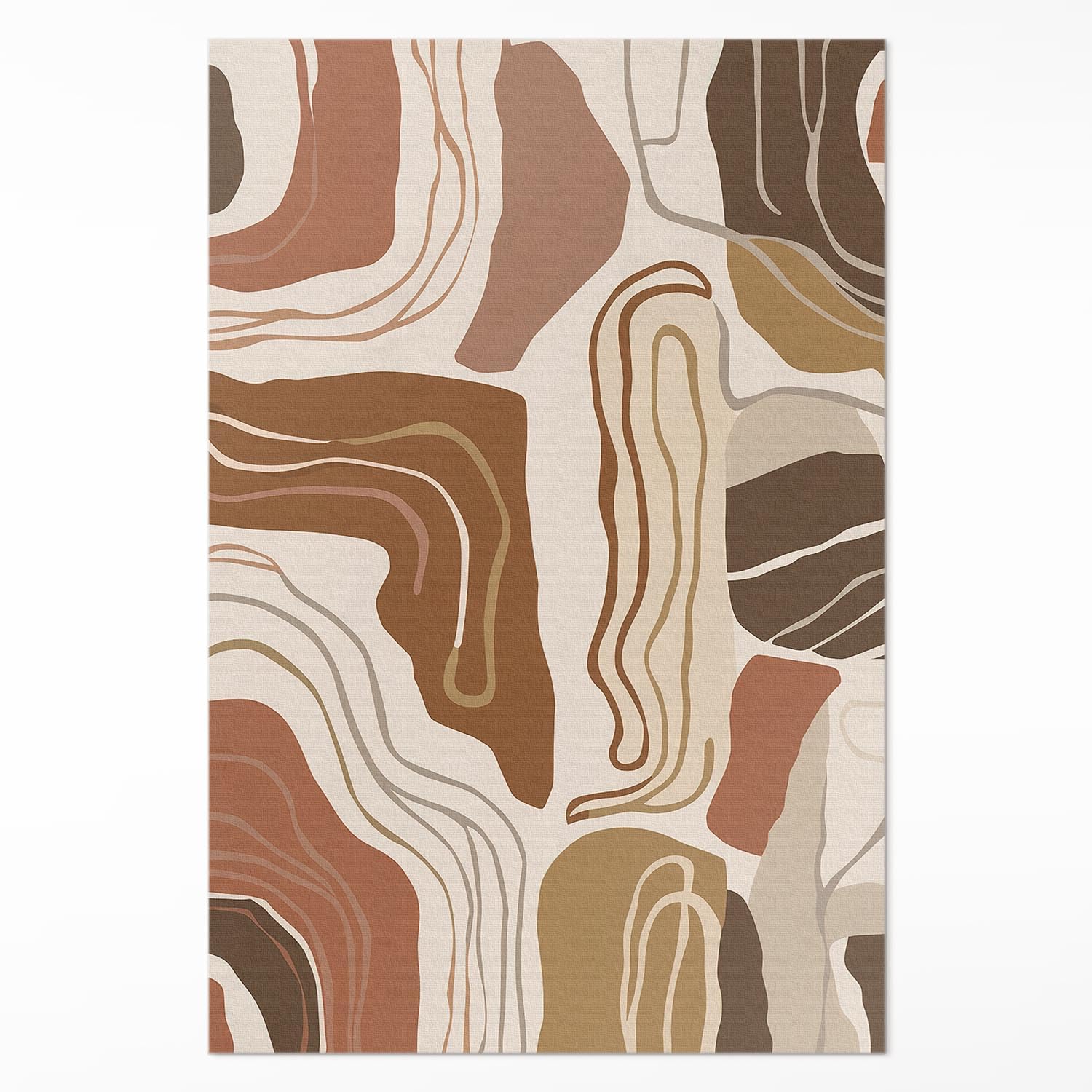 Tapis en vinyle 80x120 cm rectangle pastel | Floorart Design