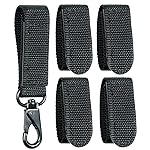 TAFTACFR Duty Belt Keeper with Double Snaps(Set of 4) +1 Keeper with Strong Metal Key Clip(1 Pack)