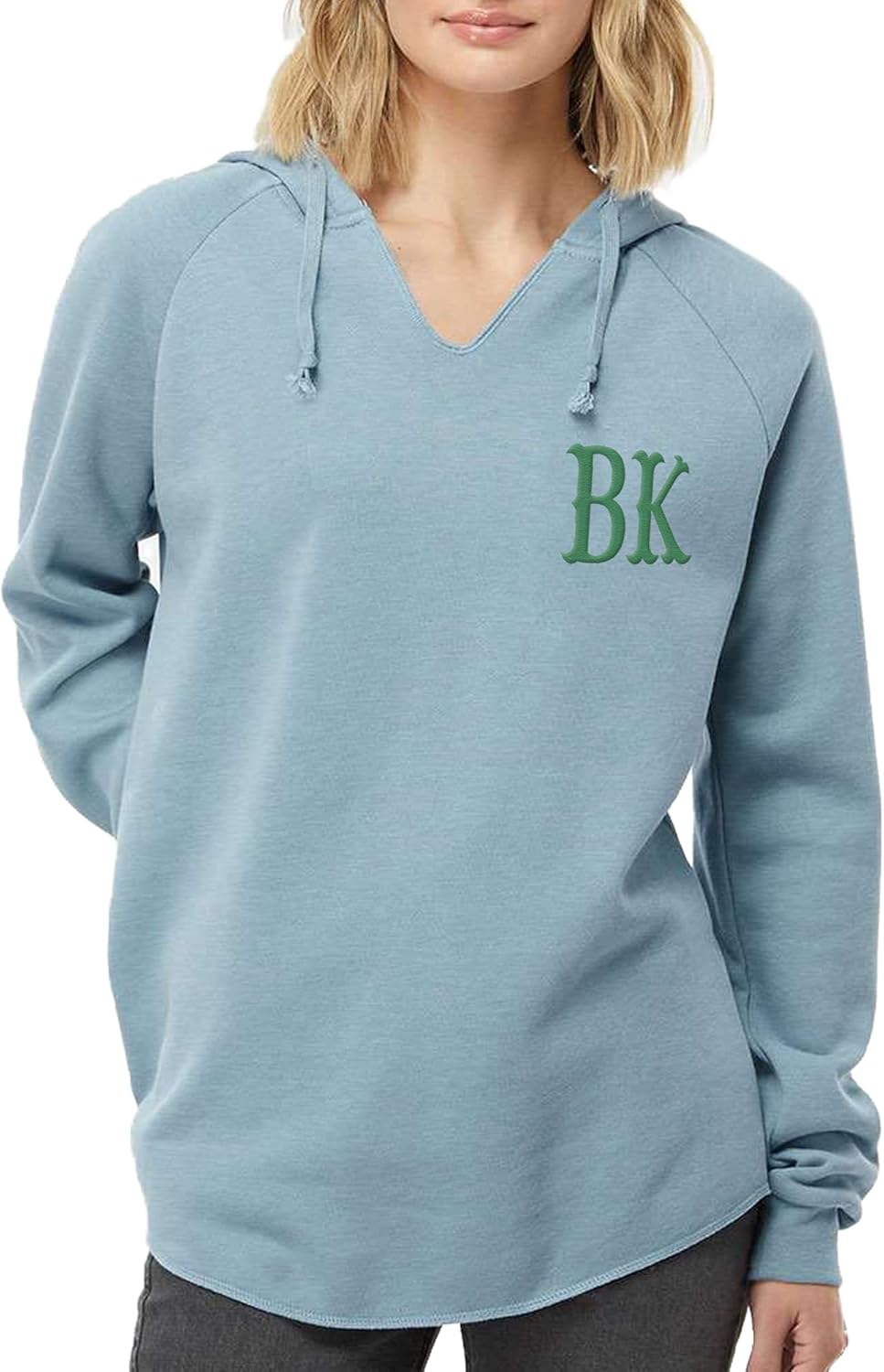 TEEAMORE Custom Embroidered Hooded Sweatshirt for Women Personalized Loose Hoodie Text Monogram Sweatshirt - Image 2