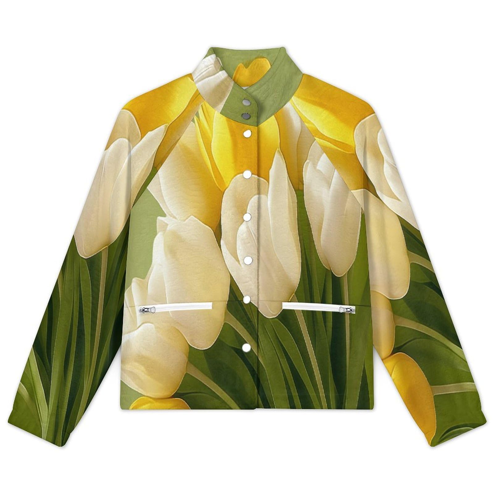OFFSUM Chaqueta Polar Para Mujer - Hermosas Floresabrigo De Talla Grande Para Otoño E Invierno, Tops, Cárdigan, Ropa De Calle De Moda Para Exteriores, Resistente Al Viento, Ropa De Senderismo