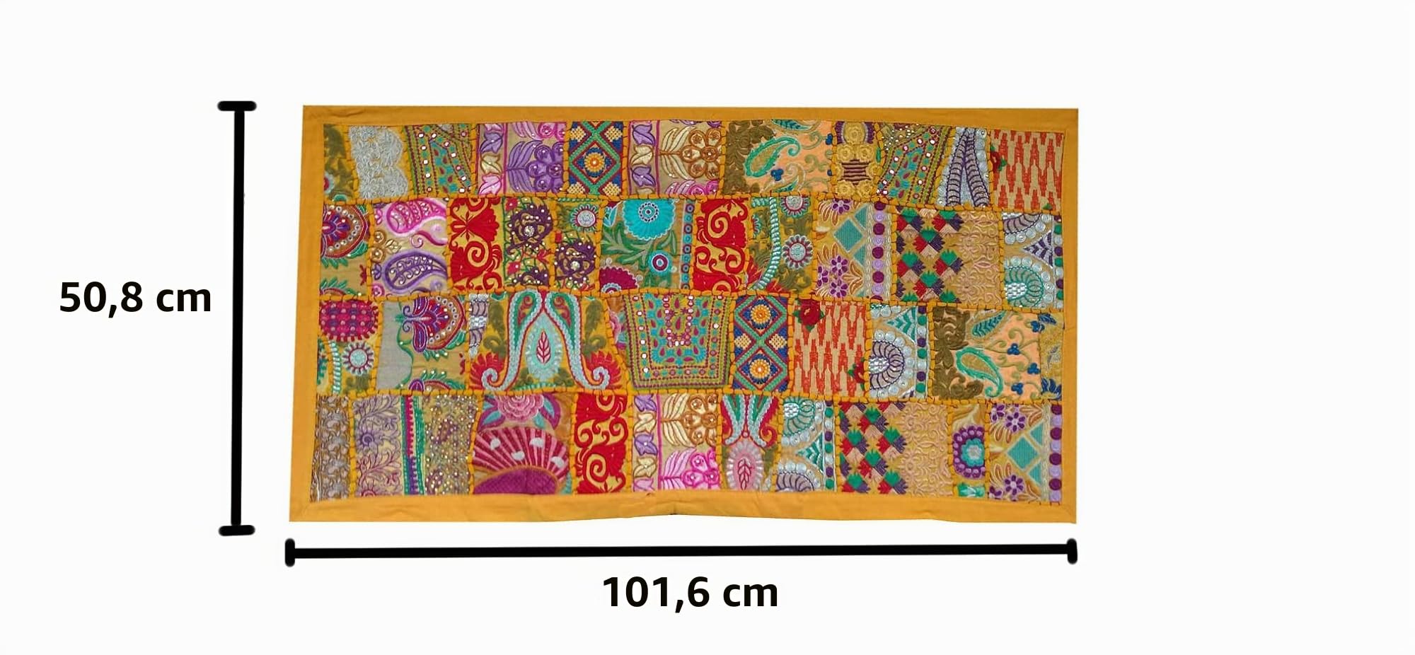 Rastogi Handicrafts - Tapicería de pared (50,8 x 101,6 cm), diseño de mosaico vintage