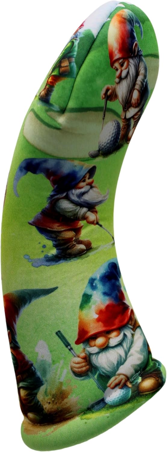 Golf Gnomes Club Headcovers,“The Bogie Troupe” USA-Made Three Sizes to Choose from Driver, Fairway Wood, Hybrid by BeeJos Golf - Quality Craftsmanship & Whimsical Style Golf Head Covers Accessories.