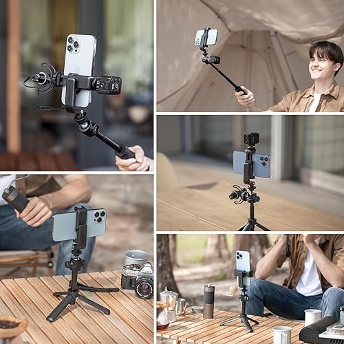 Miniatura 7 de PGYTECH Trípode de extensión para cámaras sin espejo mini palo selfie portátil de viaje para vlog webcam soporte de escritorio pequeño soporte para