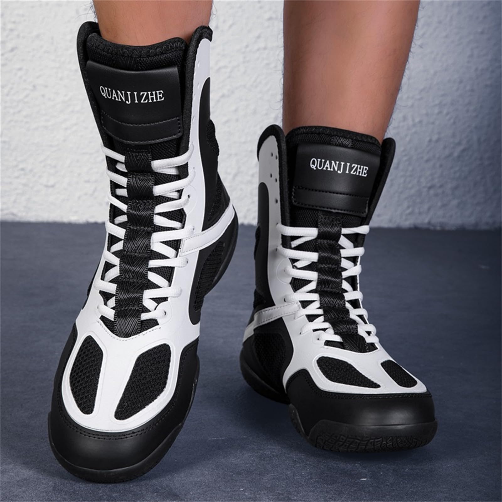 Zapatillas Boxeo Hombre Botas Ligeras para Lucha Libre Fitness