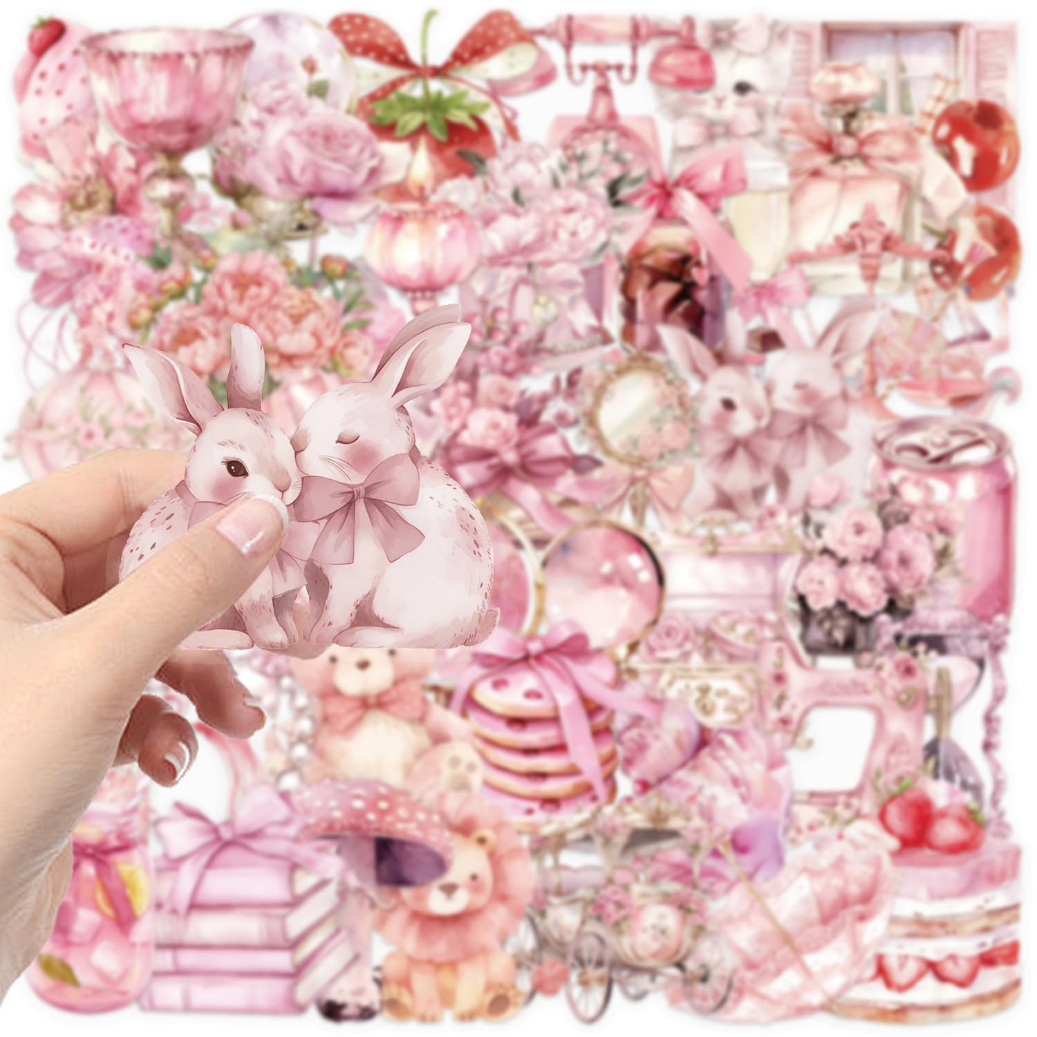 50Pcs Fairy Stickers Laptop Car Scrapbook Phone Skateboard Suitcase Luggage Bike Transparent Fairy Vinyl Waterproof Aesthetic Personalised Stickers for Teens Boys Girls Adults - Image 2