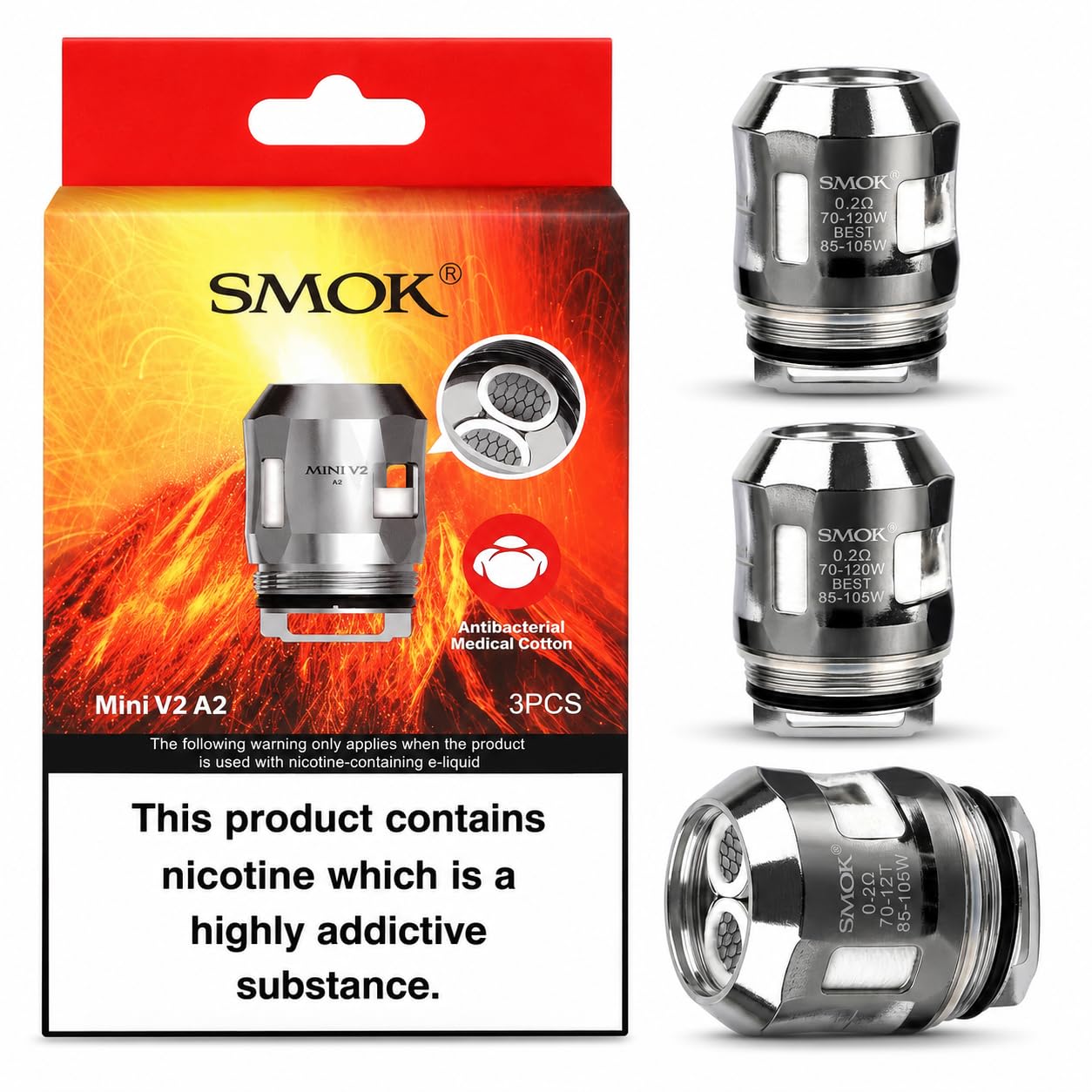 smok tfv-mini v2 vape coils SMOK TFV8 Baby V2 Replacement Coils