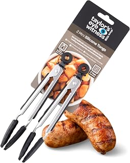 Utensilios de cocina, colores variados Mini Tong Set negro