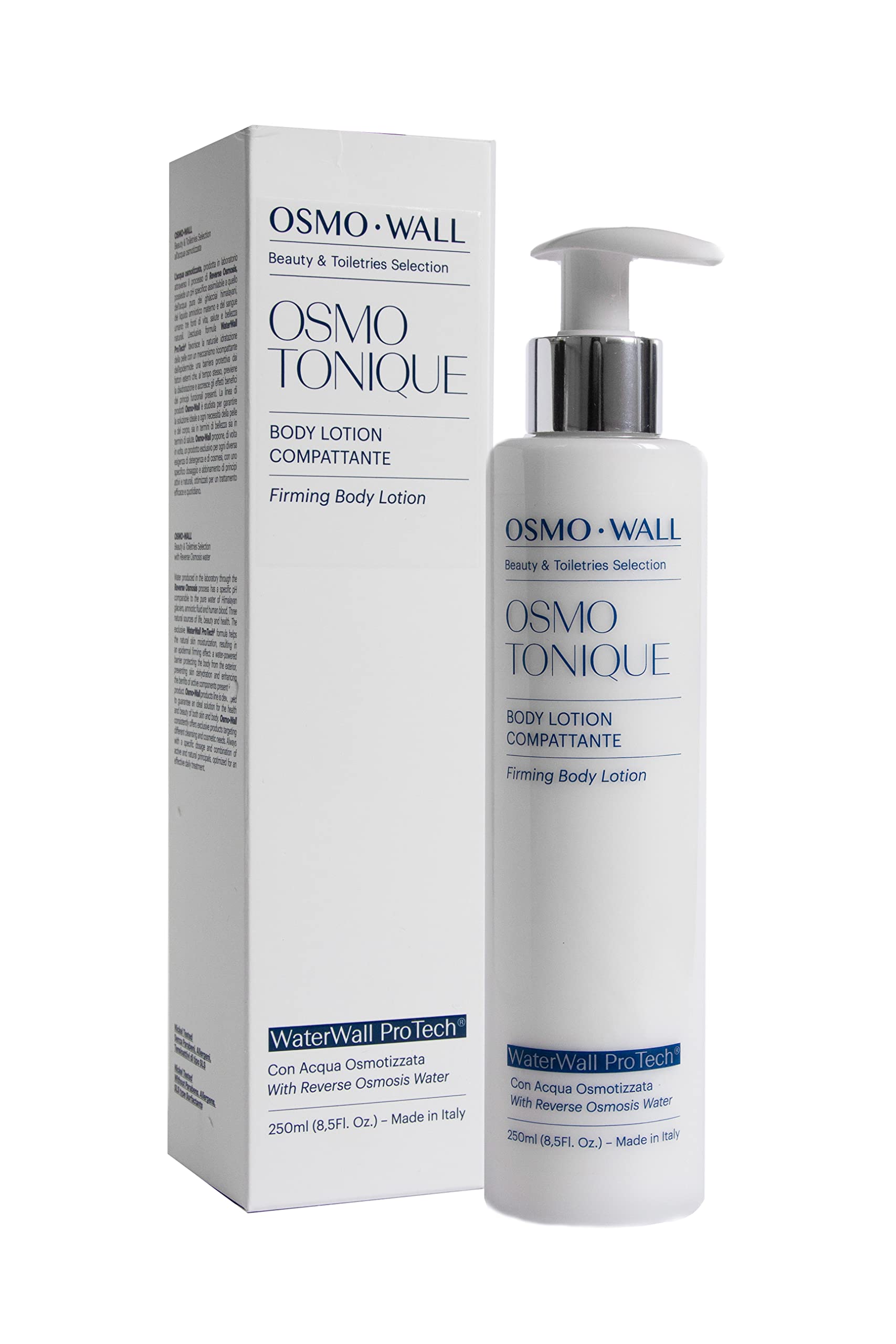 Osmowall OSMO TONIQUE Crema Corpo Idratante Compattante. Nutre intensamente, ripara, rigenera. Restituisce alla pelle secca la giusta idratazione. Con Olio di Jojoba, Burro di Karitè. Unisex - 250 ml